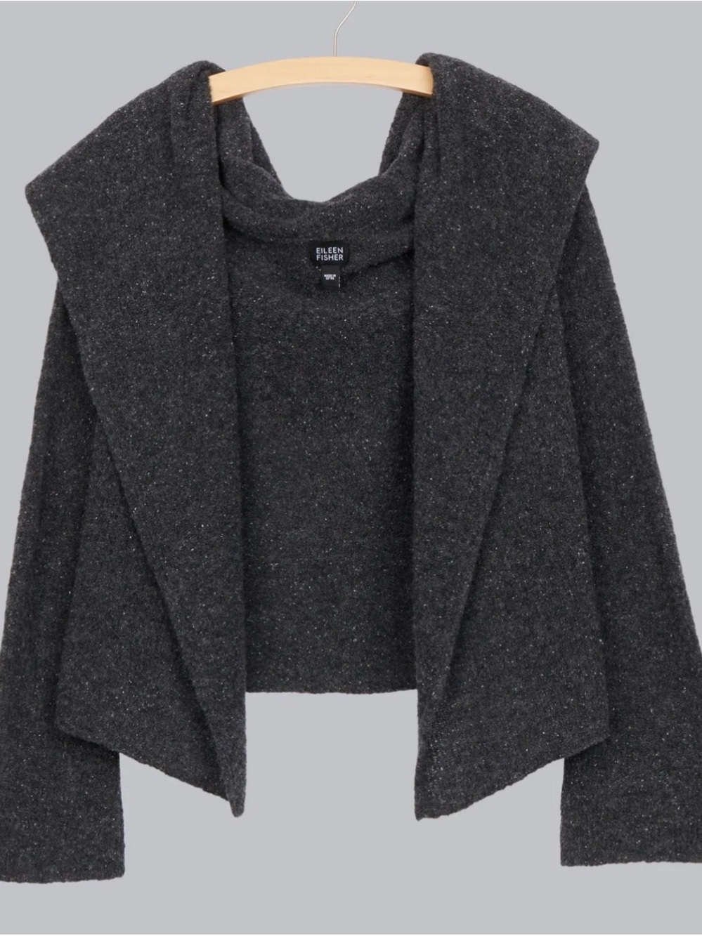 Eileen Fisher Wool Boucle Cardigan Size S